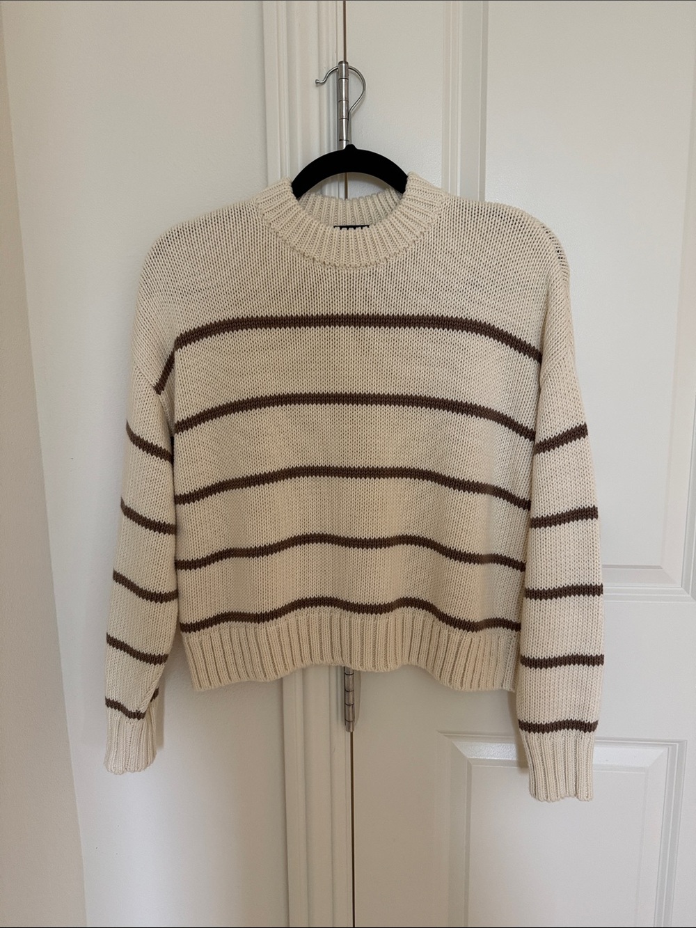 Jenni Kayne Striped Chloe Crewneck Sweater - worn once!